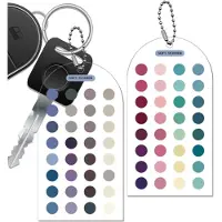 Markenlos Farbpalette-Karten Saisonanalyse 12 Jahreszeiten 2 Stück Acryl kratzfest