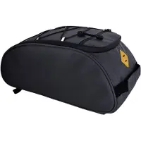 Markenlos Fahrrad Gepäckträgertasche wasserdicht Oxford 8 Liter schwarz Hecktasche