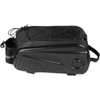 Markenlos Gepäckträgertasche Fahrrad Hardshell 8,6 L wasserdicht schwarz Organizer