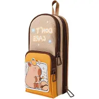 Markenlos Capybara-Federmäppchen Schulorganisation 6 Fächer PVC 22 x 10 x 7 cm