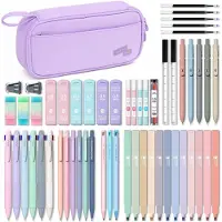 Merkloos Schulbedarf: Etui – 56 Stück – Helllila – Polyester-Organizer
