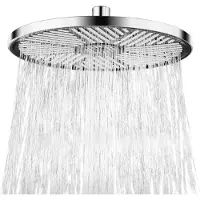 Dripio Selbstreinigender Regenduschkopf, Wasserfall, Hochdruck, 25,5 cm, Chrom
