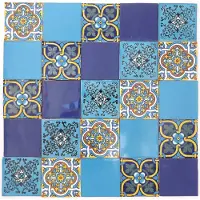 Dripio 25 Talavera-Fliesen 10,5 cm, handbemalt, Azul Brilliante