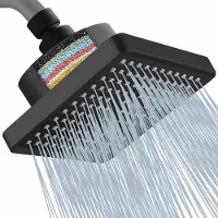Dripio Gefilterte Duschkopf 15 cm Hochdruck Regendusche mit Filterpatrone