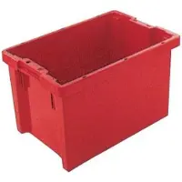 LTPRTZ Stapelbox - Aufbewahrungsbox - Werkstatteinrichtung - Chemikalienbeständig - 65 Liter - Rot