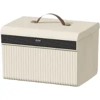 LTPRTZ Verriegelbare Aufbewahrungsbox – Schmuckkästchen – Schreibtischorganizer – Zum Schutz wertvoller Gegenstände – Zweischichtiges Design – 29 x 22 x 20 cm