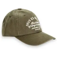Deus Ex Machina für Herren. D263MHA169 Harajuku Sign Dad Cap Olivgrün (OSFA), Lässig, Baumwolle