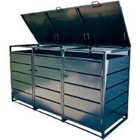 Fornorth Mülltonnen Unterstand Premium 207x82x121cm