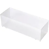 LTPRTZ Aufbewahrungsbox – Einsatzbox – Zur Organisation von Werkzeugen – Passend für Aufbewahrungsboxen – 218 x 79 x 69 mm – Transparent