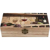 LTPRTZ Holzaufbewahrungsbox – Schmuckschatulle – Erinnerungsbox – Zur Organisation von Gegenständen – Mit Scharnierdeckel – 20 x 9,4 x 5,8 cm – Keine weiteren Angaben