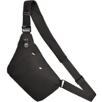 Unyqoos Diebstahlsicherer wasserdichter Sling‑Rucksack – Crossbody‑Brusttasche, große Kapazität, 20×2,5×33,4 cm, Fach für 7,9" Tablet, 600D außen/210D innen, verstellbarer Gurt 70–102 cm