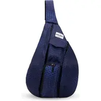 Unyqoos Reisetasche mit Brusttasche – vielseitig als Schultertasche, Crossbody & Tagesrucksack für Herren, Damen & Teenager, Arbeit, Reise, Outdoor, Dunkelblau