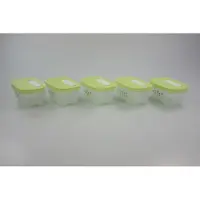 LTPRTZ Aufbewahrungsboxen – Lebensmittelaufbewahrung – Kühlschrankorganisation – Mit Belüftungsoption – 375 ml – Limettengrün