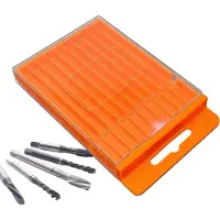 Markenlos Bit Aufbewahrungsbox Werkzeug Organizer transparent 8 x 5 x 1 cm mit Fächern