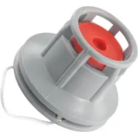 Markenlos Ventiladapter mit acht Löchern Hochdruck Wassersport 6 x 5 x 5 cm Grau