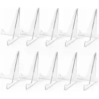 Markenlos Mini Kartenständer 10 Stück Transparent Dreieck Display für Sammelkarten