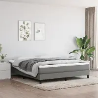 Markenlos Taschenfederkernmatratze mittelfest dunkelgrau 180x200x20 cm für Bettgestell L34H7835