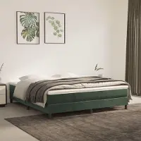 Markenlos Taschenfederkernmatratze Mittelfest Dunkelgrün 160x200x20 cm für Bettgestell