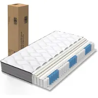Markenlos Matratze 160x200 cm Taschenfederkernmatratze Härtegrad H3/ /ergonomische 7 Zonen Matratze Höhe 20 cm/Matratzen produziert in China