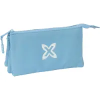 OEM Federmäppchen für Kinder, 3 Fächer, Polyester, Blau, 22x3x12 cm