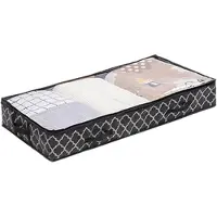 LTPRTZ Aufbewahrungsbeutel unter dem Bett - Aufbewahrungsbox für das Bett - Zur Aufbewahrung von Gegenständen - 80 Liter Fassungsvermögen - 100 x 50 x 15 cm