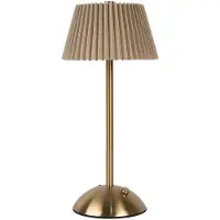 Clayre & Eef Tischlampe 14x31 cm Beige Metall