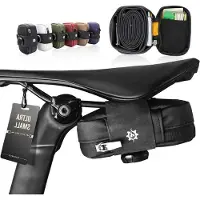 Markenlos Magnetische Satteltasche Fahrrad Schnellverschluss schwarz Radfahren