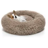 Surtep Animals Hundebett Jennys rund mit rutschfester und wasserdichter Unterseite, langes weiches Fell
