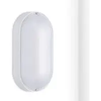 Oktaplex Ovalleuchte LED IP65 9W Kellerlampe 4000K neutralweiß 800lm Kellerleuchte Deckenlampe weiß