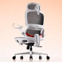 Merkloos Ergonomischer Bürostuhl Bürodrehstuhl - Verstellbare Armlehnen - Rückenlehne mit drei Neigungsstufen - 19 cm Höhenverstellung - Für Büro und Homeoffice