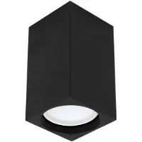 ORNO BARBRA Quadratische Deckenleuchte GU10 Schwarz Aluminium