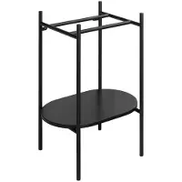 Sapho PUNO Sockel unter Waschbecken 550x795x396mm, Schwarz