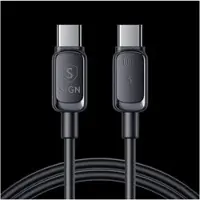Sign USB-C-zu-USB-C-Kabel 100 W, 1,2 m - Schwarz