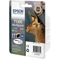 Epson Stag Multipack 3 Farben T1306 DURABrite Ultra Ink, High (L) Yield, Cyan, Magenta, Gelb, Tinte auf Pigmentbasis, 10,1 ml, 1 Stück(e), Multipack