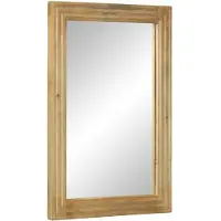 vidaXL Badspiegel Braun 50x70x2,5 cm Massivholz Mango