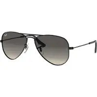 Ray-Ban AVIATOR JUNIOR, Kind, Männlich, Pilot, Vollrand, Schwarz, Schwarz