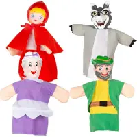 Colorbaby Cucu Show Set Rotkäppchen 4 Puppen 25cm weich sicher Kinderspielzeug