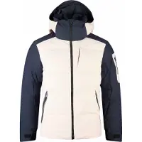 Rossignol - Wasserdichte Skijacke mit natürlicher Daunenfüllung - M Snowblaze Down Cb Ski Jacket Silver Cloud/Black für Herren - Größe L - Beige