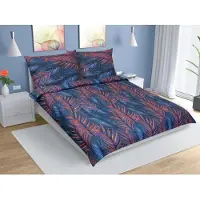 Bellatex Baumwollbettwäsche - Blau - 140x200, 70x90