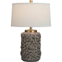 Fine Asianliving Chinese Table Lamp Porcelain with Lampshade Beige Modern Handmade D43xH65cm