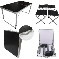 Biovita Egarden Camping-Tisch faltbar robust 60,5 x 123 cm