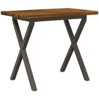 Syfax Quadratischer Esstisch 110 x 55 x 75 cm Massivholz Akazie