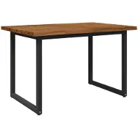 Syfax Live Edge Esstisch 120 x 80 x 75 cm Massivholz Akazie