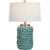 Fine Asianliving Chinesische Tischlampe Porzellan mit Lampenschirm E27 Orientalische Tischleuchte Keramik Nachttischlampen Schlafzimmer Wohnzimmer