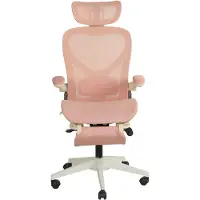 Rolipo Klappbarer ergonomischer Bürostuhl, platzsparend, Lendenstütze, Netzpolster, klappbare Armlehnen, 3D-Kopfstütze, Fußstütze. L3