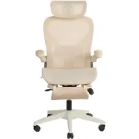 Rolipo Klappbarer ergonomischer Bürostuhl, platzsparend, Lendenstütze, Netzpolster, klappbare Armlehnen, 3D-Kopfstütze, Fußstütze. L3