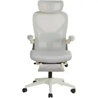 Rolipo Klappbarer ergonomischer Bürostuhl, platzsparend, Lendenstütze, Schaumstoffkissen, klappbare Armlehnen, 3D-Kopfstütze, Fußstütze. L3