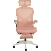 Rolipo Klappbarer ergonomischer Bürostuhl, platzsparend, Lendenstütze, Schaumstoffkissen, klappbare Armlehnen, 3D-Kopfstütze, Fußstütze. L3