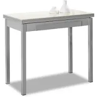 Liangpin Jiazuo QuickShopping - Küchentisch Beige 80 x 40 cm im Bookstyle - Kompakter Esstisch für Küche, Esszimmer, Garten und Party