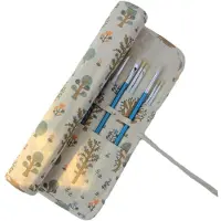 Merkloos Pinseltasche Pinselrolle Stifteetui - Canvas - 20 Fächer - 15 Zoll - Aufrollbar
